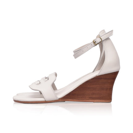 Como Leather Wedge Sandals