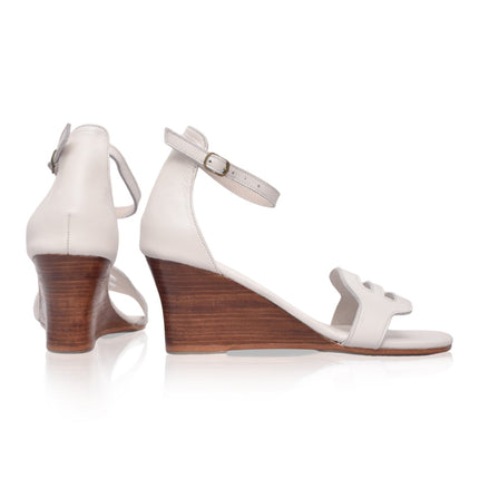 Como Leather Wedge Sandals