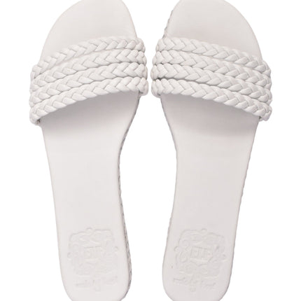Iris Braided Leather Slides
