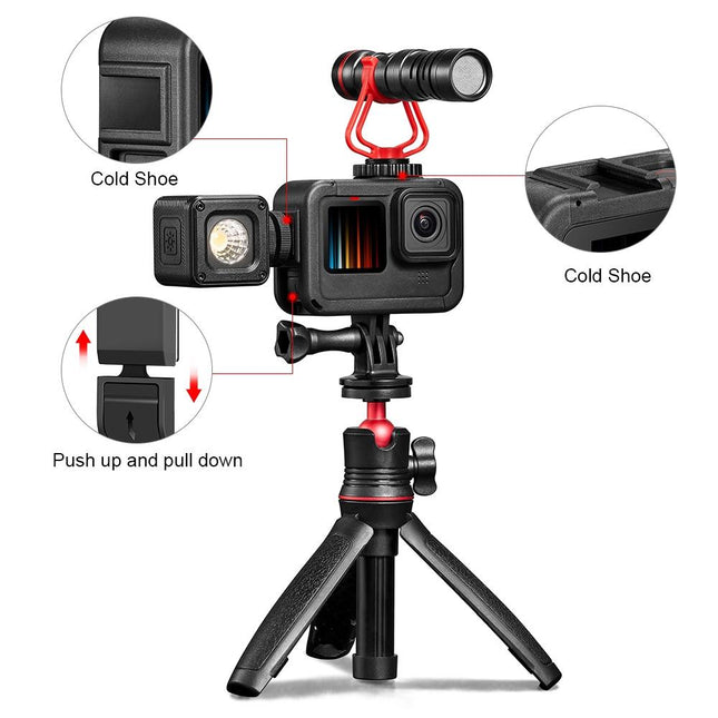 NNEIDS Expandable Cage With Side Cover For Gopro Hero 9-12