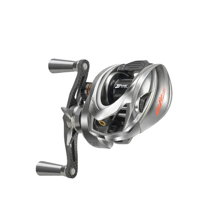 NNEOBA Baitcasting Fishing Reel Magnetic Braking Right Hand Silver