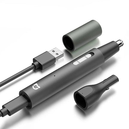 NNEOBA 3-in-1 Electric Nose Ear Hair Trimmer Painless Rechargeable Clipper Black