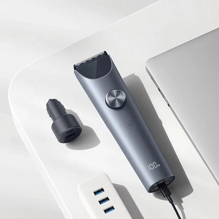 NNEOBA Professional Hair Clipper Digital Display Length Adjustments Grey