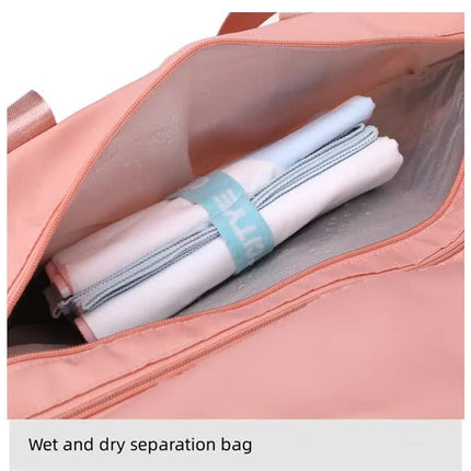 NNEDSZ Grey Stylish Gym Travel Bag with Shoe Compartment, Lightweight and Durable Design