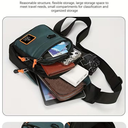 NNETM Men’s Chest Bag Nylon Crossbody