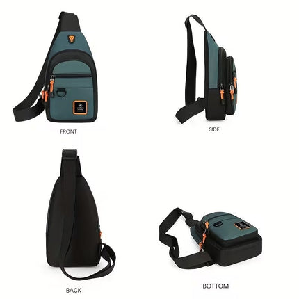 NNETM Men’s Chest Bag Nylon Crossbody